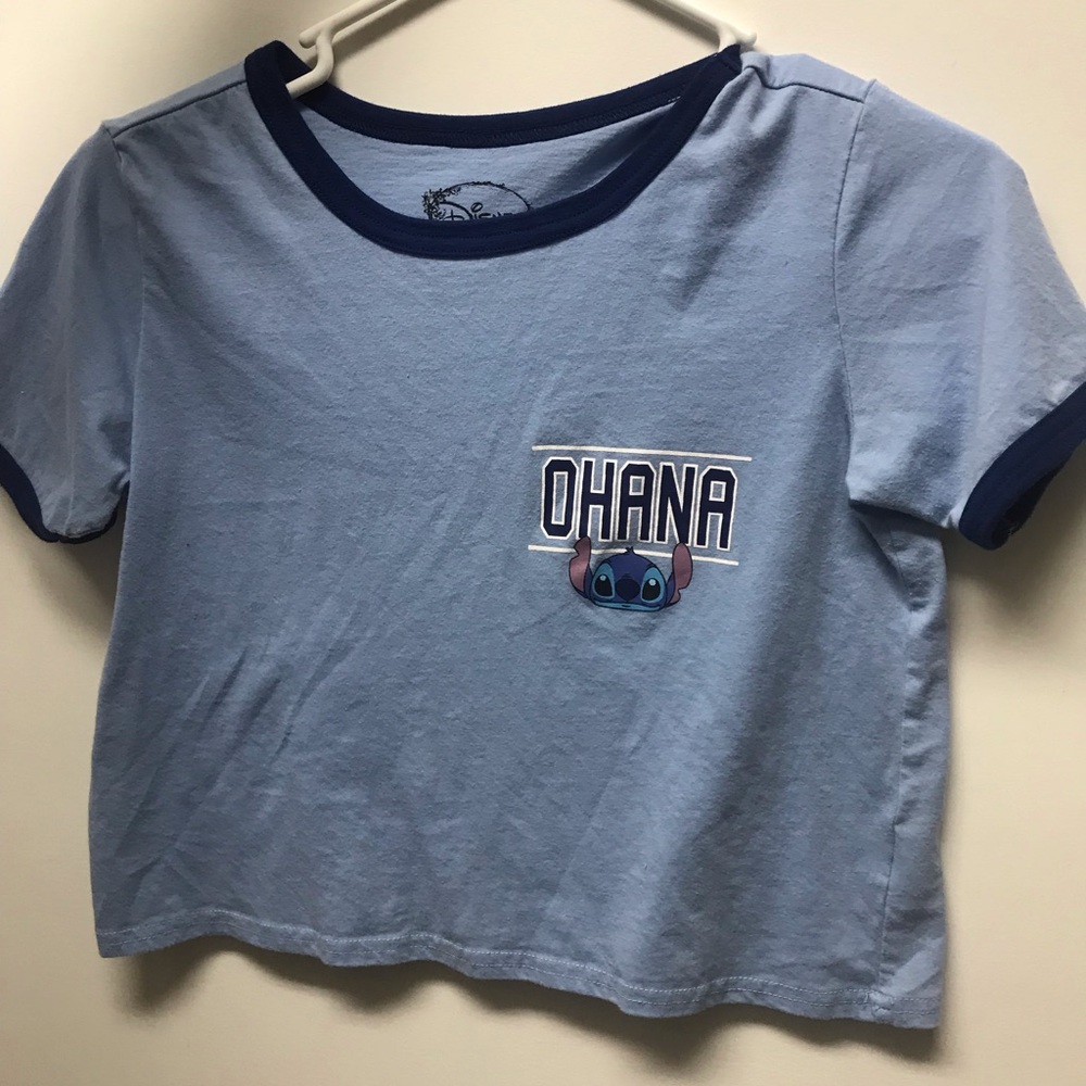 Disney short sleeve graphic cropped shirt